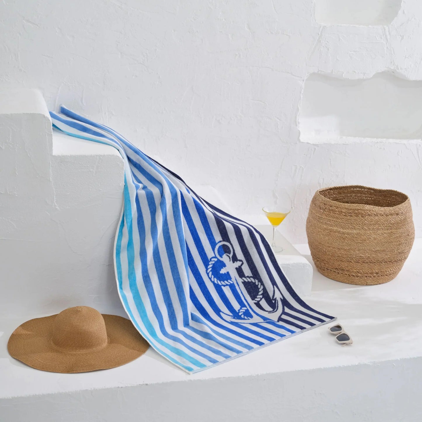 Serviette de plage 75×150 cm Triton AquaSOFT® Riviera