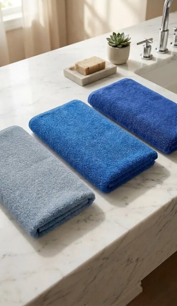 Hellblau, Blau und Royalblau im Vergleich